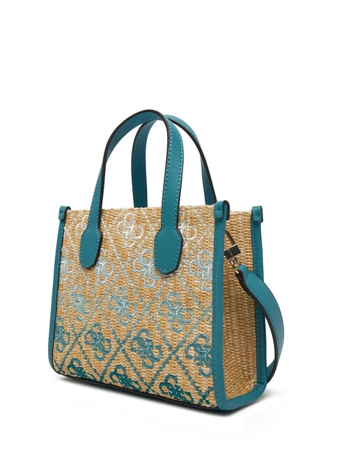 SILVANA Mini Bag a mano, con tracolla teal logo - Borse Donna