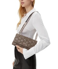 GUESS TAMSIN Borsetta a tracolla dark taupe - Borse Donna - 5