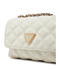 GUESS GIULLY Borsa trapuntata mini con flap OFFWHITE - Borse Donna - 3