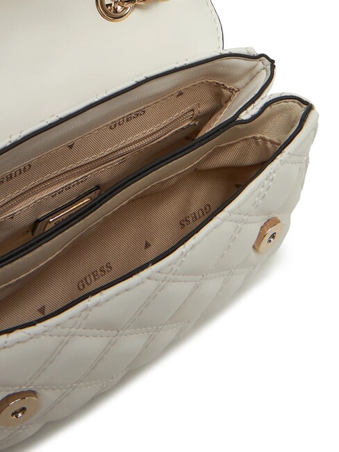 GIULLY Borsa trapuntata mini con flap OFFWHITE - Borse Donna