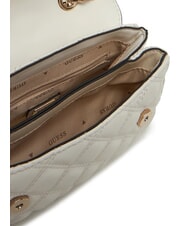 GUESS GIULLY Borsa trapuntata mini con flap OFFWHITE - Borse Donna - 4