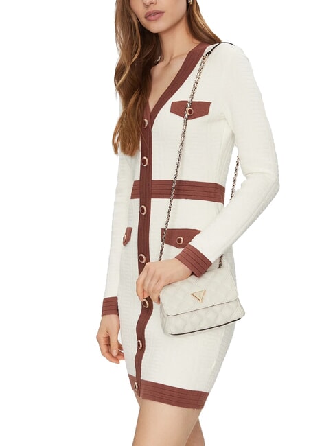 GIULLY Borsa trapuntata mini con flap OFFWHITE - Borse Donna