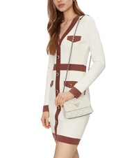 GUESS GIULLY Borsa trapuntata mini con flap OFFWHITE - Borse Donna - 5