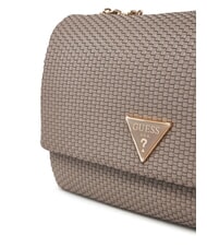 GUESS PHAEDRA Borsa intrecciata a tracolla dark taupe - Borse Donna - 3