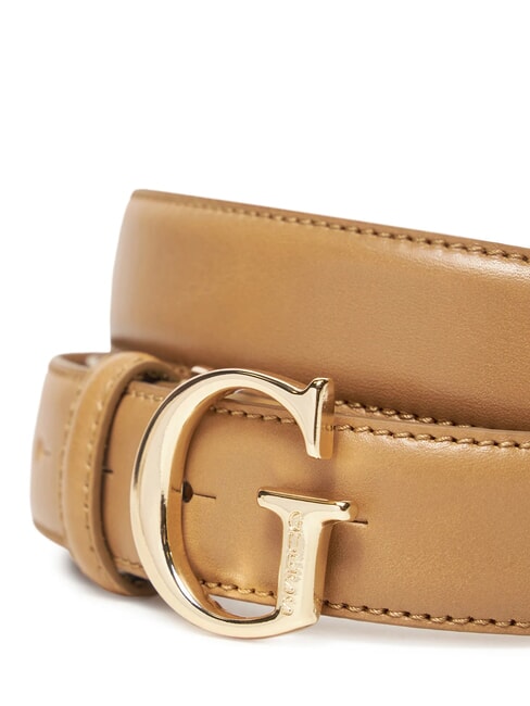 G Cintura in pelle Camel - Cinture