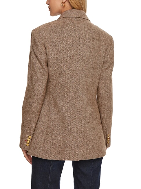 TH Giacca Blazer brown herringbone - Giacche Donna