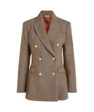 TOMMY HILFIGER TH Giacca Blazer brown herringbone - Giacche Donna - 4