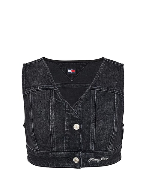 TH JEANS Top in denim denim black - T-shirt e Top Donna