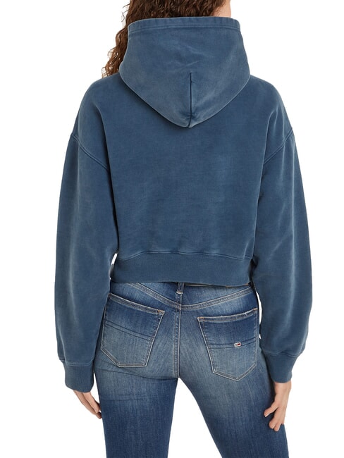 TH JEANS Felpa donna con cappuccio dark night navy - Felpe Donna