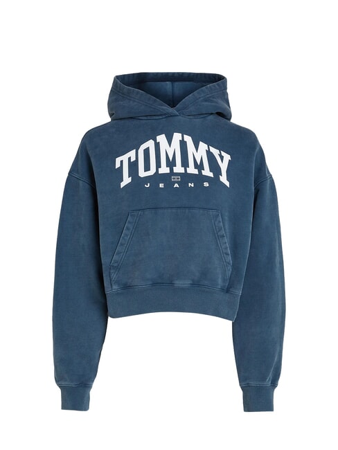 TH JEANS Felpa donna con cappuccio dark night navy - Felpe Donna