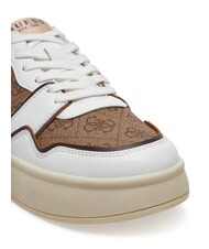 GUESS WINNO II Sneakers con inserti logo 4G Beige/Brown - Scarpe Uomo - 4