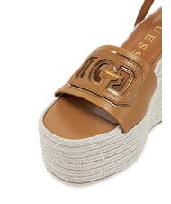 GUESS TANVEE Sandali espadrillas alti con zeppa tan - Scarpe Donna - 4