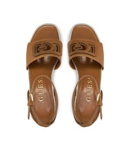 GUESS TANVEE Sandali espadrillas alti con zeppa tan - Scarpe Donna - 3