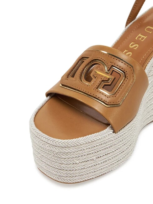 TANVEE Sandali espadrillas alti con zeppa tan - Scarpe Donna