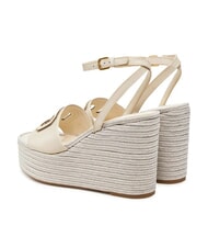 GUESS TANVEE Sandali espadrillas alti con zeppa cream/gold - Scarpe Donna - 5