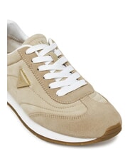 GUESS JOGGIN2 Sneakers running pelle suede taupe - Scarpe Donna - 4