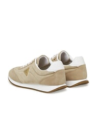 GUESS JOGGIN2 Sneakers running pelle suede taupe - Scarpe Donna - 5