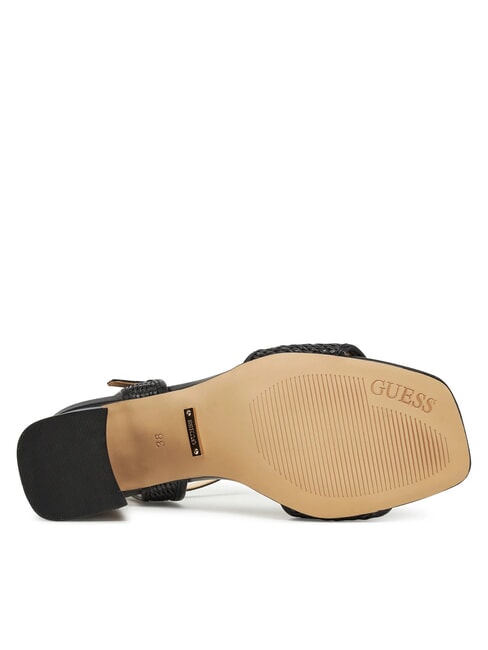 GANIKA Sandali alti con fascia in rafia NERO - Scarpe Donna