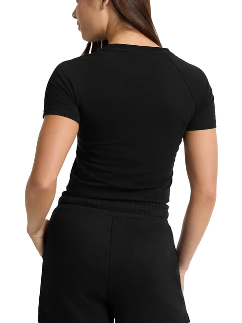 LOGO CALIFORNIA T-shirt cropped stretch manica corta jetbla - T-shirt e Top Donna