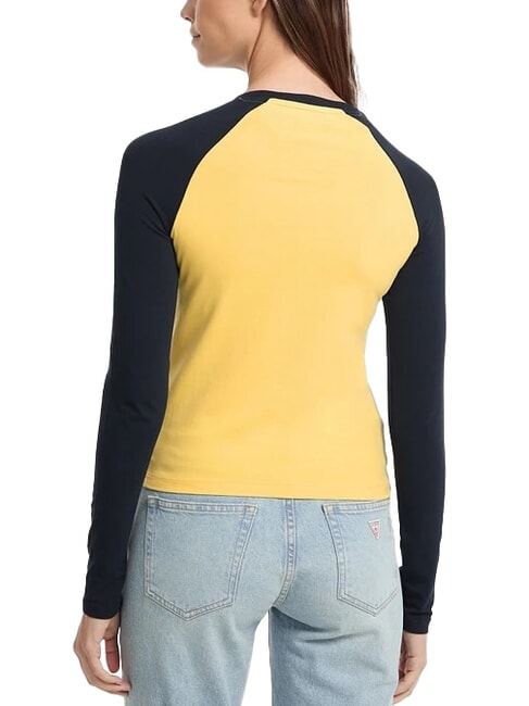 RAGLAN BLOCK T-shirt a manica lunga con stampa banana yogurt multi - T-shirt e Top Donna