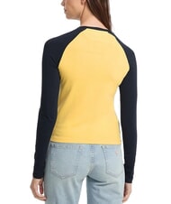 GUESS JEANS RAGLAN BLOCK T-shirt a manica lunga con stampa - T-shirt e Top Donna