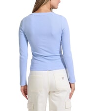 GUESS JEANS EMBRO T-shirt manica lunga a costine - T-shirt e Top Donna