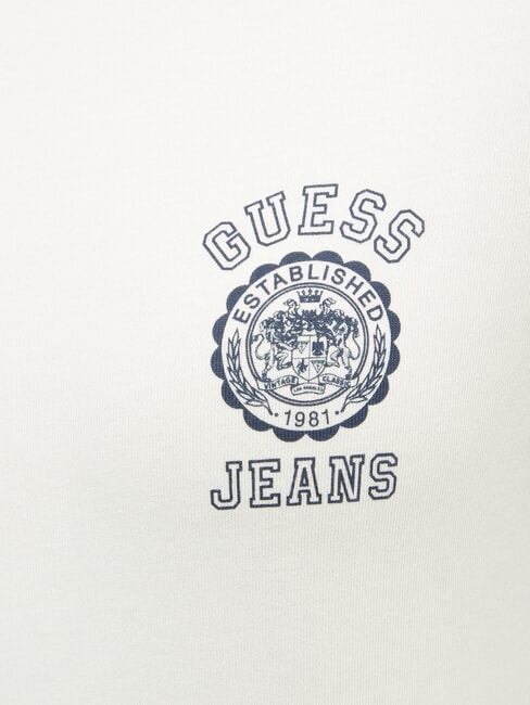 LOGO STAMP T-shirt maniche corte slim fit pure white heather - T-shirt e Top Donna