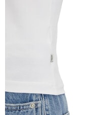 GUESS JEANS FLOWER T-shirt manica corta slim fit purwhite - T-shirt e Top Donna - 4