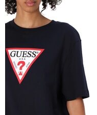 GUESS JEANS ICONIC T-shirt manica corta relaxed fit daring ocean - T-shirt e Top Donna - 3