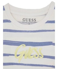 GUESS KIDS T-shirt a maniche corte a strisce blue grey fantasy - T-shirt Bambino - 3