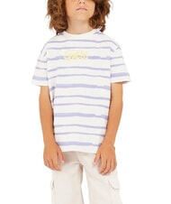 GUESS KIDS T-shirt a maniche corte a strisce blue grey fantasy - T-shirt Bambino - 4