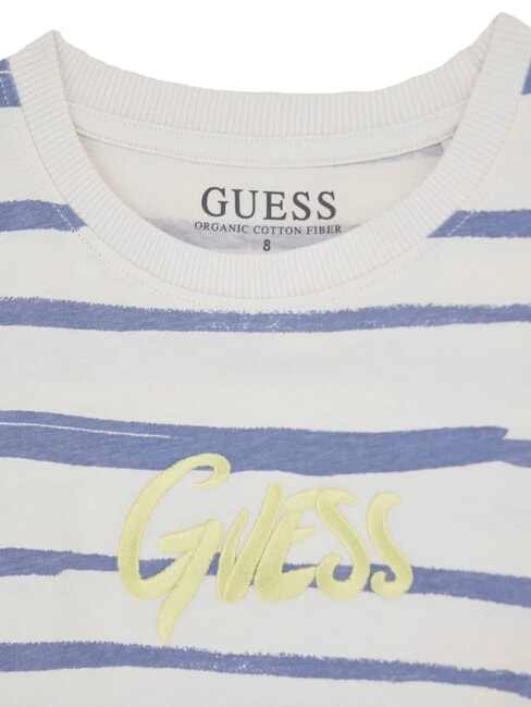 KIDS T-shirt a maniche corte a strisce blue grey fantasy - T-shirt Bambino