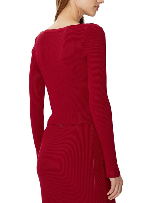 KATELYN Cardigan a costine bottoni gioiello siren red - Maglie Donna