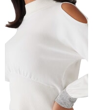 GUESS BLING Maglia dolcevita cut out strass polsini dovwhi - Maglie Donna - 3