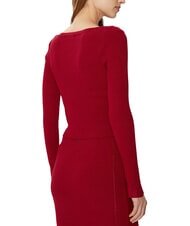 GUESS KATELYN Cardigan a costine bottoni gioiello siren red - Maglie Donna - 2