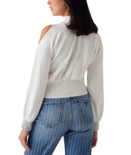 GUESS BLING Maglia dolcevita cut out strass polsini dovwhi - Maglie Donna - 2