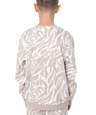 GUESS KIDS ACTIVE Felpa girocollo con stampa all over zebra tan print - Felpe Bambini - 2