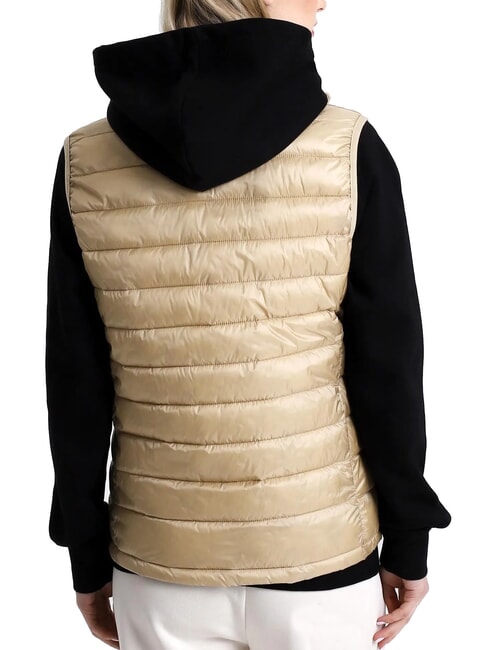 PUFFER Piumino smanicato safari tan - Gilet Donna