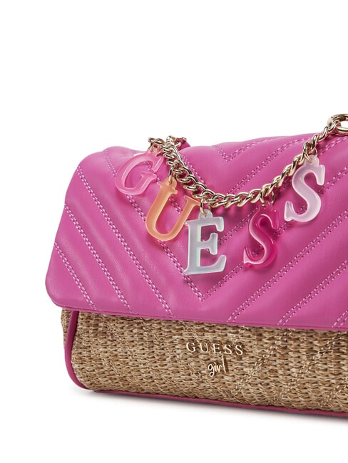 GIRL Borsa mini con charm logo pink burst - Borse Donna