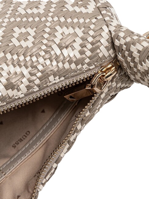 RIANEE Borsa mini hobo intrecciata Taupe - Borse Donna