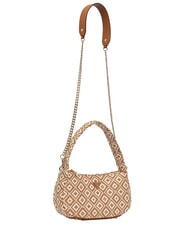 GUESS RIANEE Borsa mini hobo intrecciata COGNAC - Borse Donna - 2