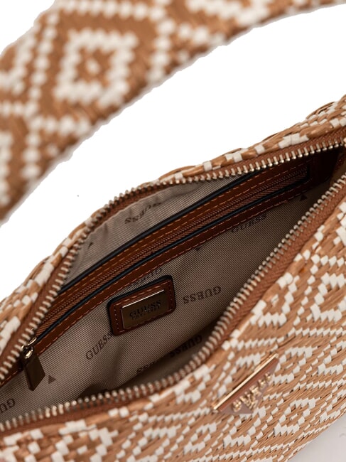 RIANEE Borsa mini hobo intrecciata COGNAC - Borse Donna