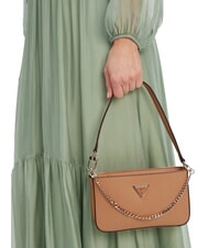 GUESS NOELLE Borsa a spalla con catena BEIGE - Borse Donna - 5