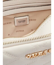 GUESS TAMSIN Borsa piccola trapuntata a tracolla OFFWHITE - Borse Donna - 4