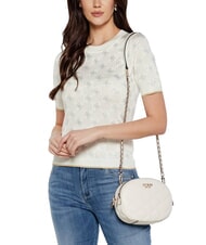 GUESS TAMSIN Borsa piccola trapuntata a tracolla OFFWHITE - Borse Donna - 6