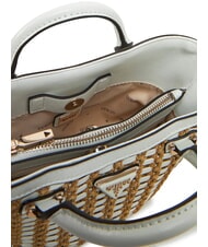 GUESS ATALIA Borsa piccola a mano con tracolla natural/white - Borse Donna - 4