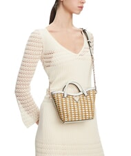 GUESS ATALIA Borsa piccola a mano con tracolla natural/white - Borse Donna - 5