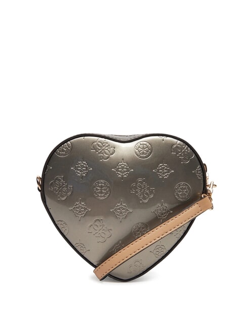 ARNELA Borsa cuore mini a tracolla pewter logo - Borse Donna