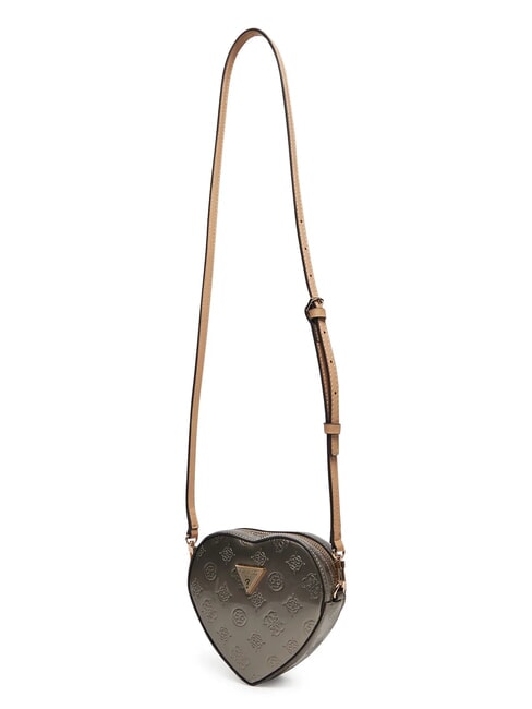 ARNELA Borsa cuore mini a tracolla pewter logo - Borse Donna