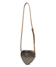 GUESS ARNELA Borsa cuore mini a tracolla pewter logo - Borse Donna - 3